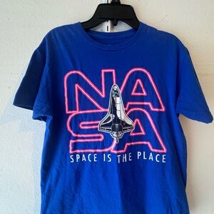 Blue Short Sleeve Kids T-Shirt